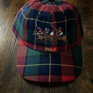 NWT Polo by Ralph Lauren Plaid Hat - Red, Green, Blue